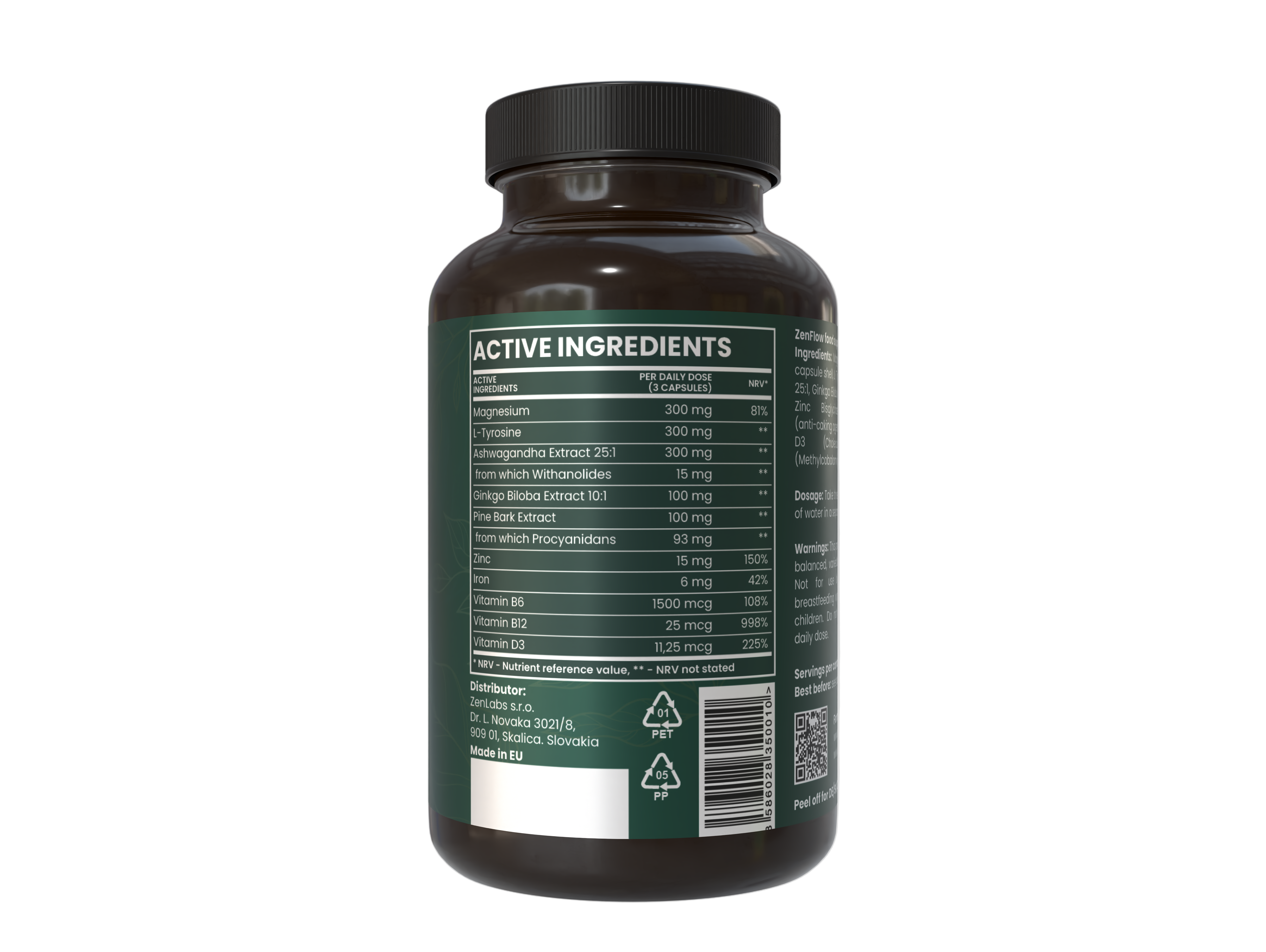 ZenFlow™ ADHD focused supplement, 90 cps.