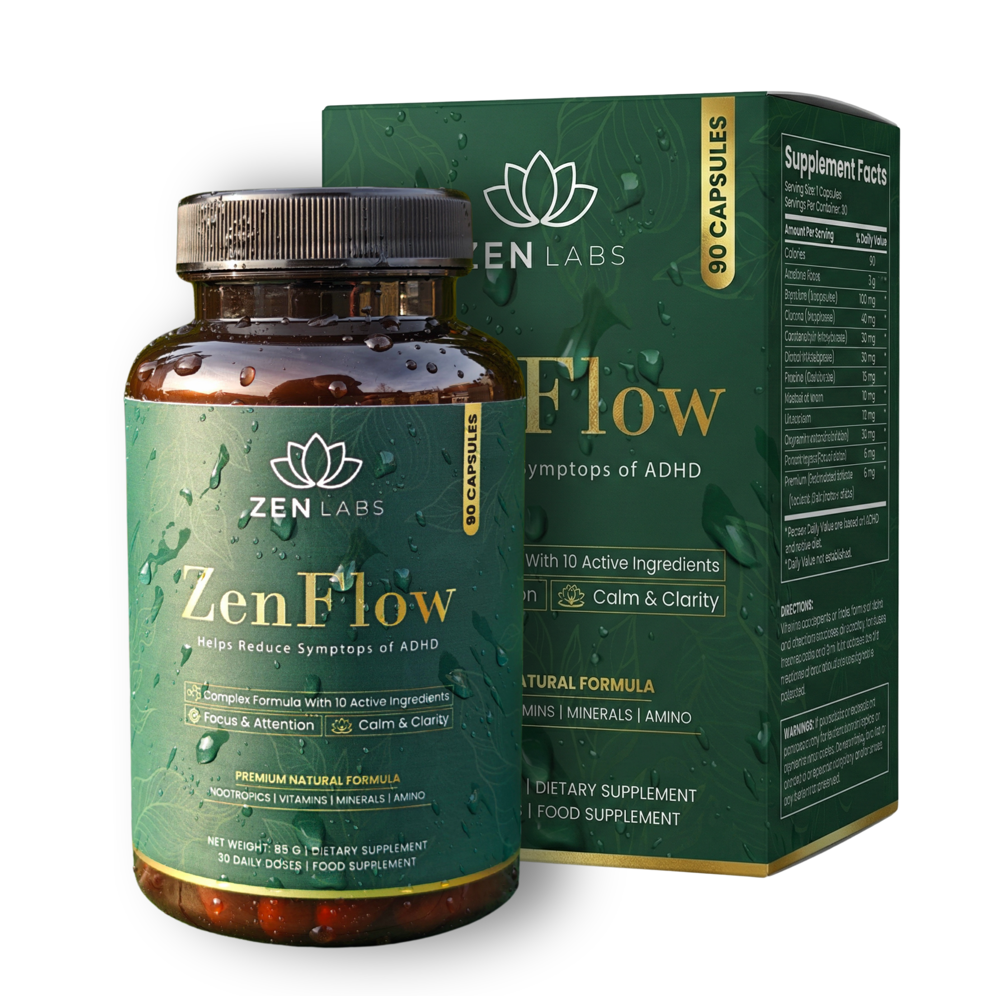 ZenFlow™- sústredenie a motivácia, 90 kapsúl.